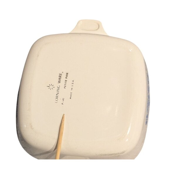 CorningWare Blue Cornflower set 4 Petite Pans P-41 & P-41-B Plastic Lid - Picture 10 of 16